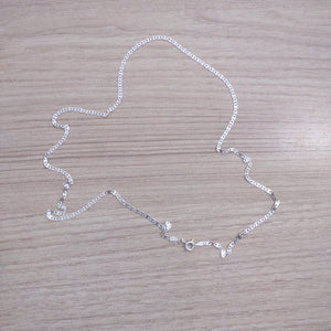 CADENA TEJIDO ESPEJO PLATA .925 55 CM 3.8 GR (NUEVO)