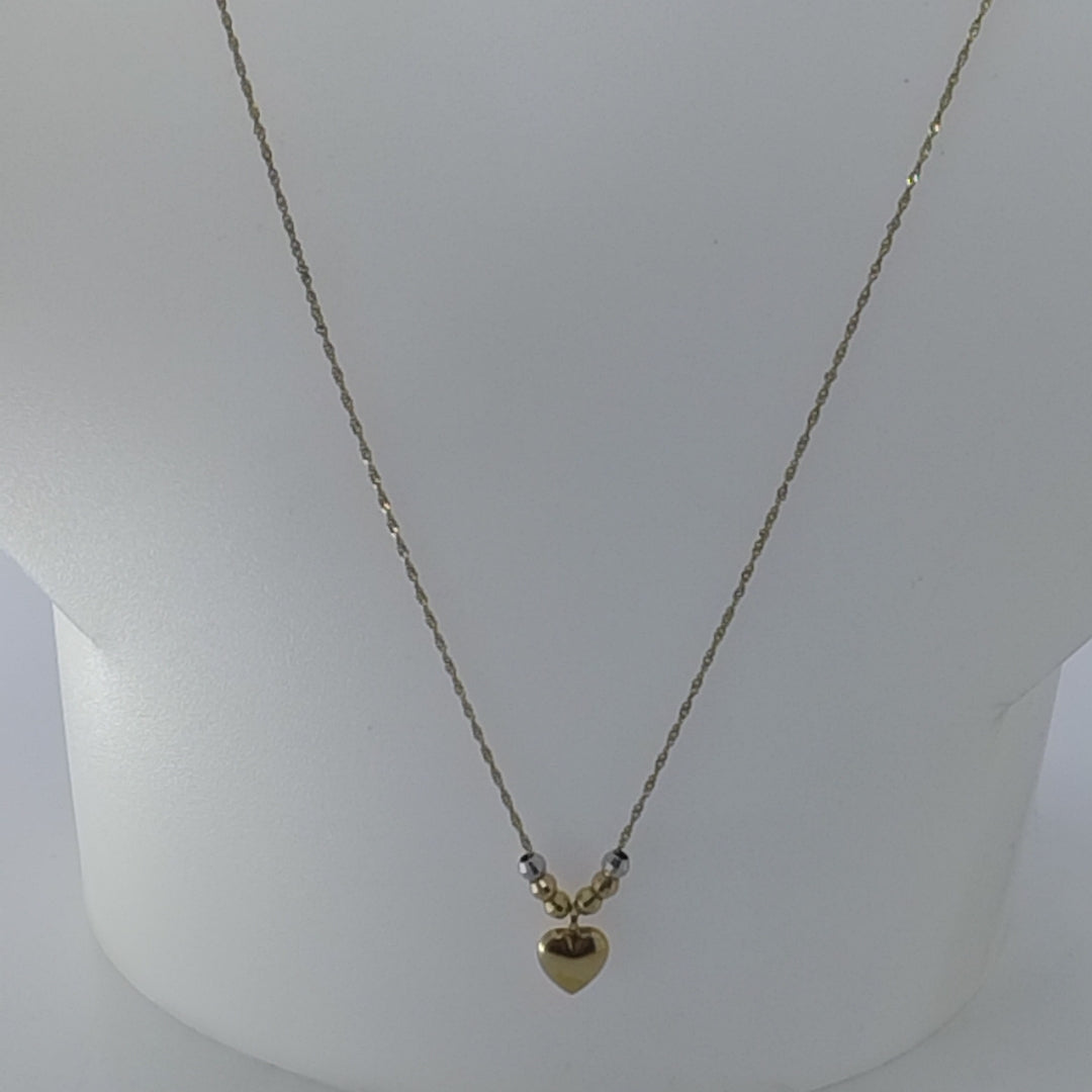 GARGANTILLA ORO, ORO COMBINADO 14 K 1.6 GRMS (SEMINUEVO)