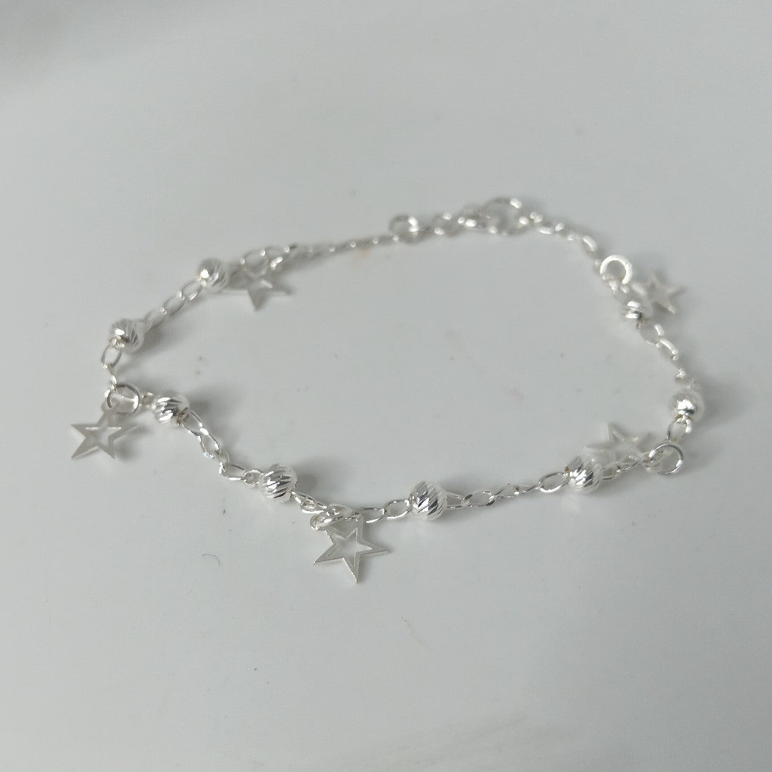 PULSERA TEJIDO ESPECIAL PLATA .925 18 CM 2.7 GR (NUEVO)