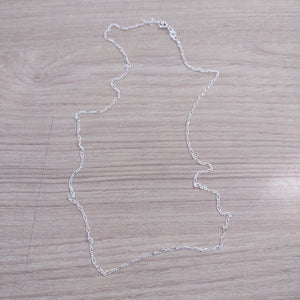 CADENA TEJIDO 3X1 PLATA .925 55 CM 2.3 GR (NUEVO)