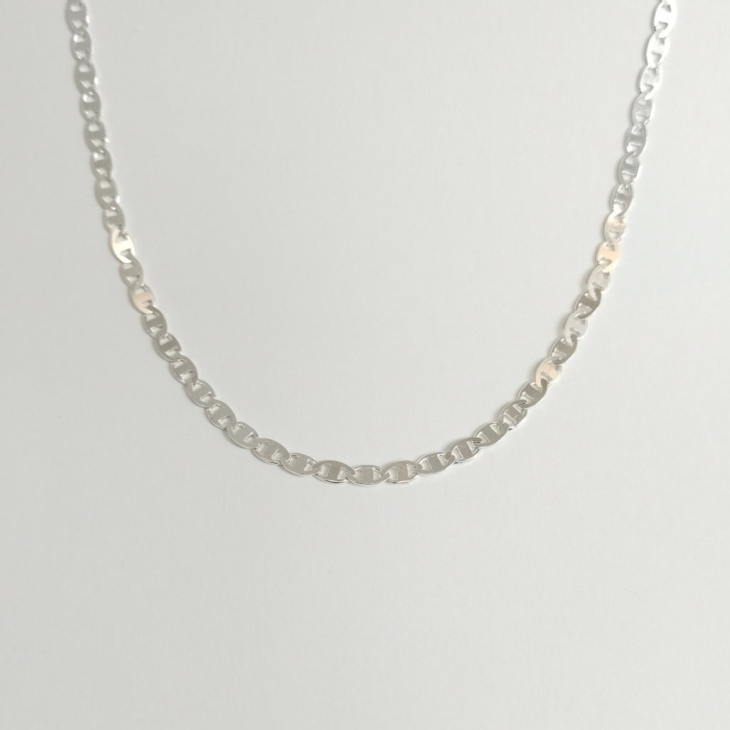 CADENA TEJIDO GUCHI PLATA .925 60 CM 9 GR (NUEVO)