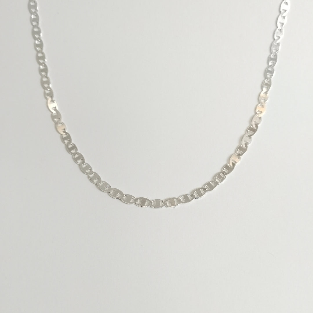 CADENA TEJIDO GUCHI PLATA .925 60 CM 9 GR (NUEVO)
