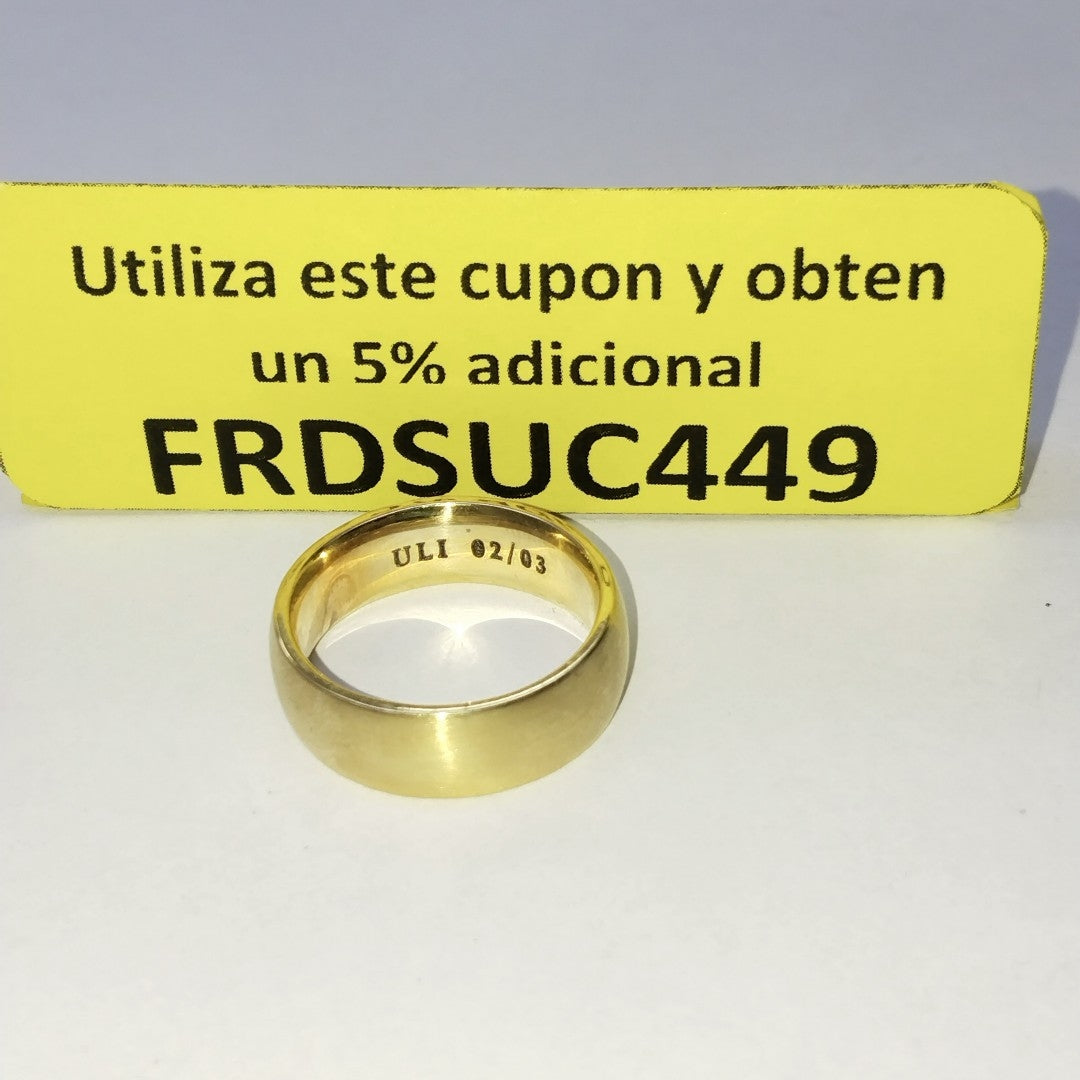 ARGOLLA ORO 14 K 13.4 GRMS (SEMINUEVO)