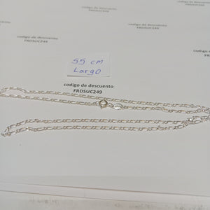 CADENA TEJIDO 1X1 PLATA .925 55 CM 3.3 GR (NUEVO)
