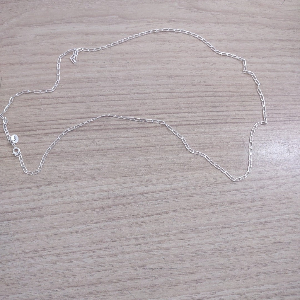 CADENA TEJIDO ESLABONES PLATA .925 55 CM 2.9 GR (NUEVO)
