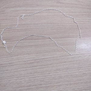 CADENA TEJIDO ESLABONES PLATA .925 55 CM 2.9 GR (NUEVO)