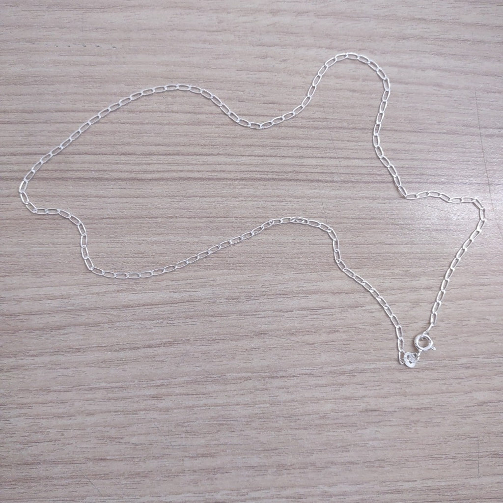 CADENA TEJIDO ESLABONES PLATA .925 50 CM 2.6 GR (NUEVO)