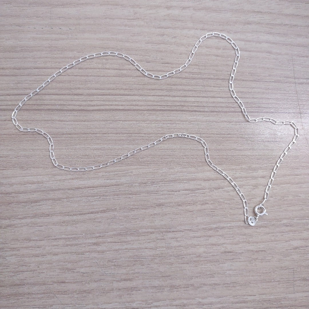 CADENA TEJIDO ESLABONES PLATA .925 50 CM 2.6 GR (NUEVO)