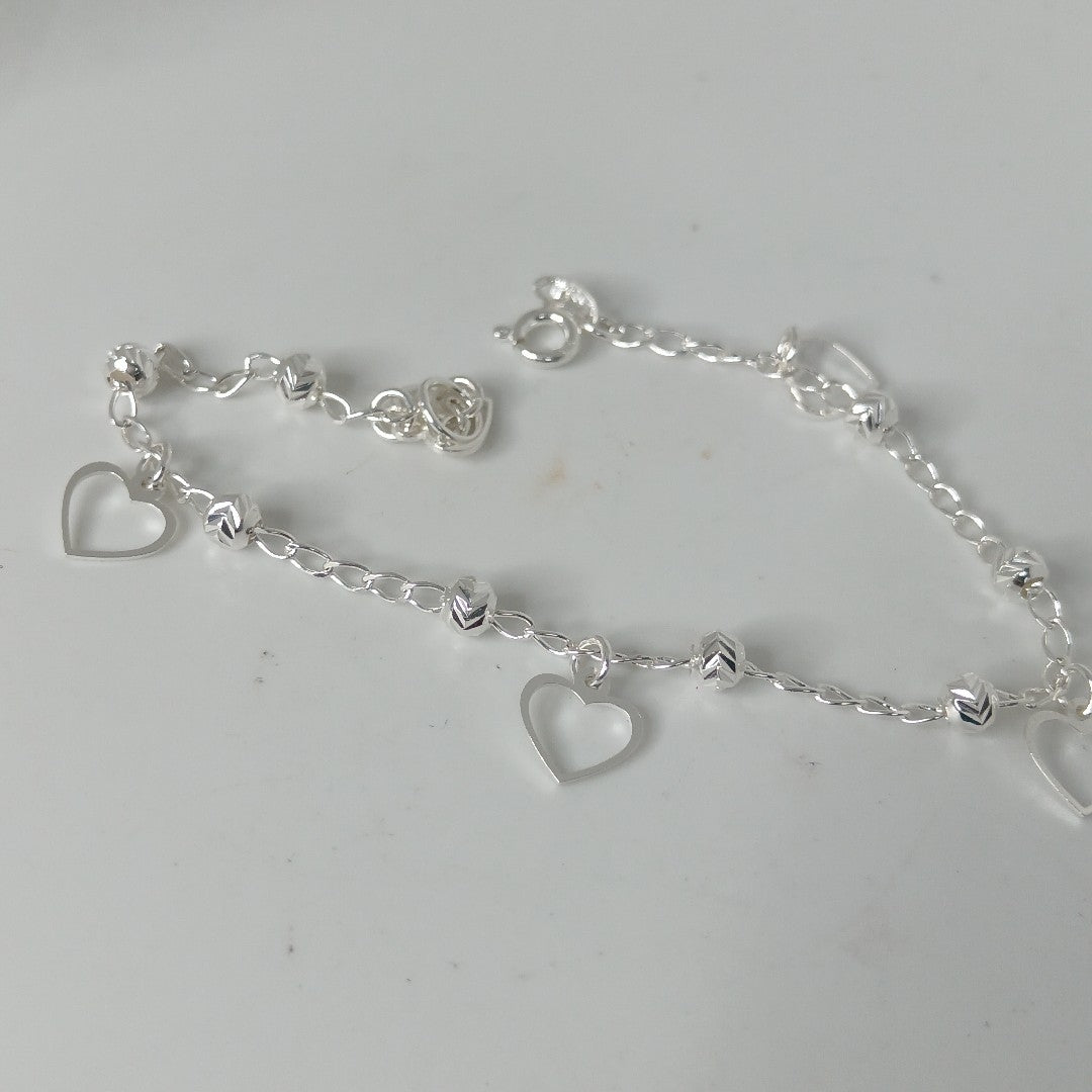 PULSERA TEJIDO ESPECIAL PLATA .925 18 CM 2.7 GR (NUEVO)