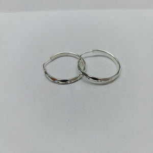 PAR ARRACADAS FACETADA PLATA .925 2.2 GR (NUEVO)