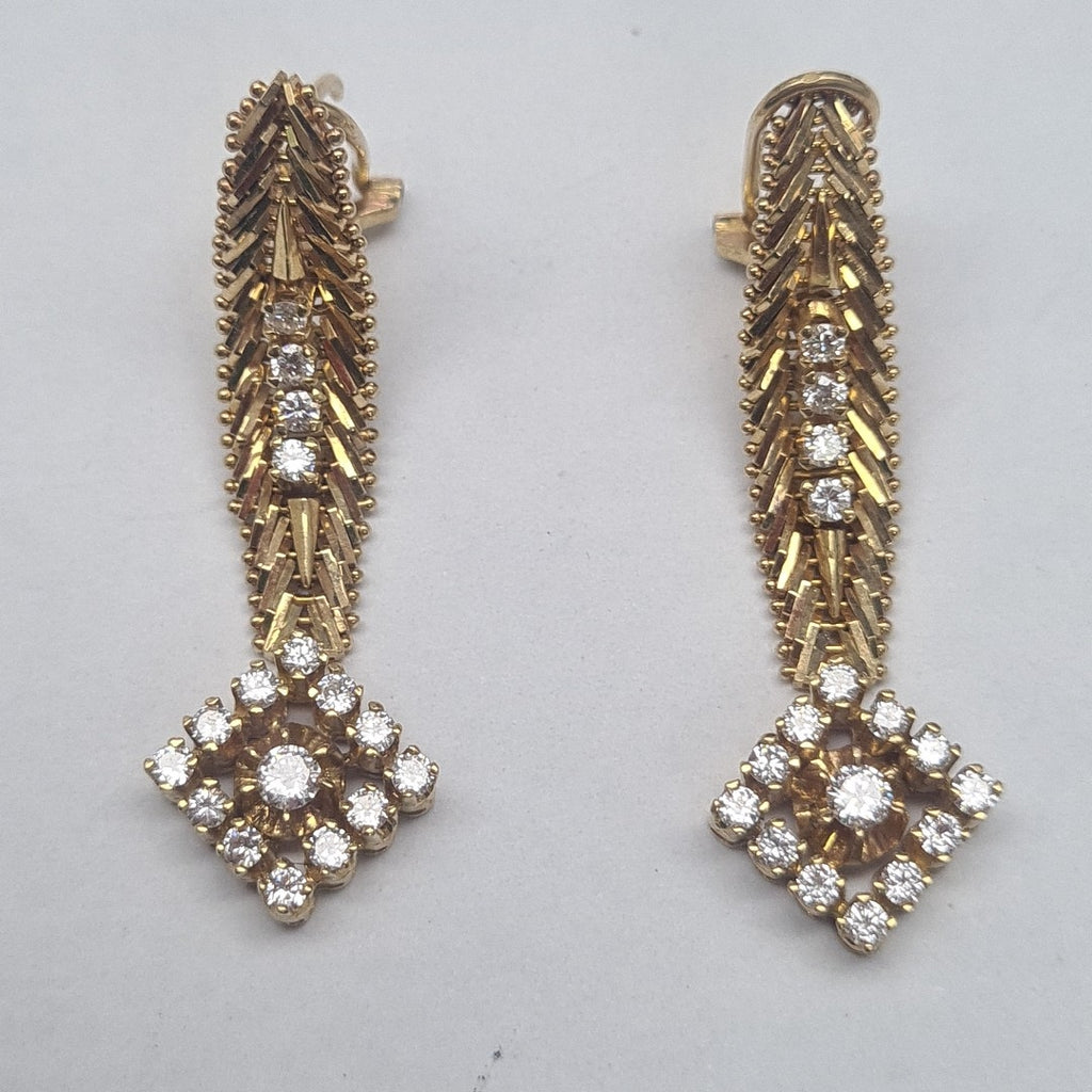 ARETES PAR ORO 18 K 12.9 GRMS (SEMINUEVO)