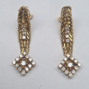 ARETES PAR ORO 18 K 12.9 GRMS (SEMINUEVO)