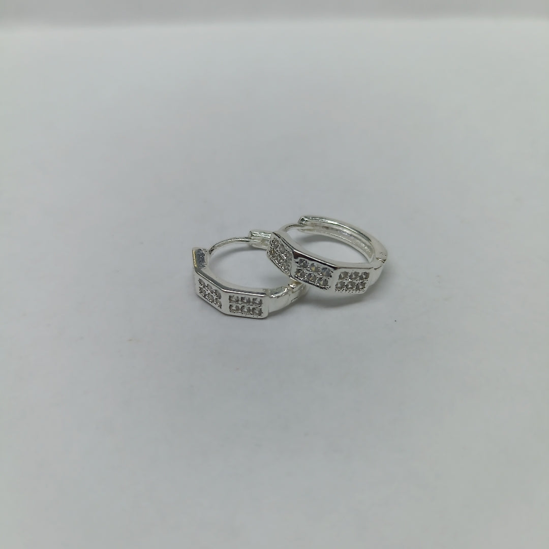 ARRACADAS C/CIRCONIAS PLATA .925 2.6 GR (NUEVO)