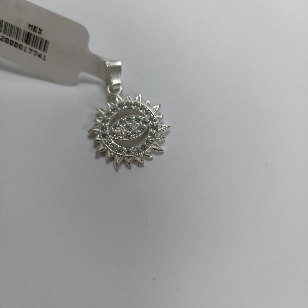 DIJE OJO MAGICO CON CIRCONIAS PLATA .925 2 GR (NUEVO)