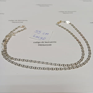 CADENA TEJIDO GUCHI PLATA .925 55 CM 8.6 GR (NUEVO)