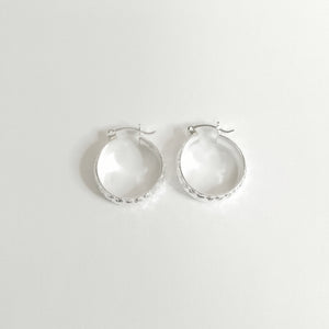 PAR ARRACADAS FACETADAS PLATA .925 3.4 GR (NUEVO)