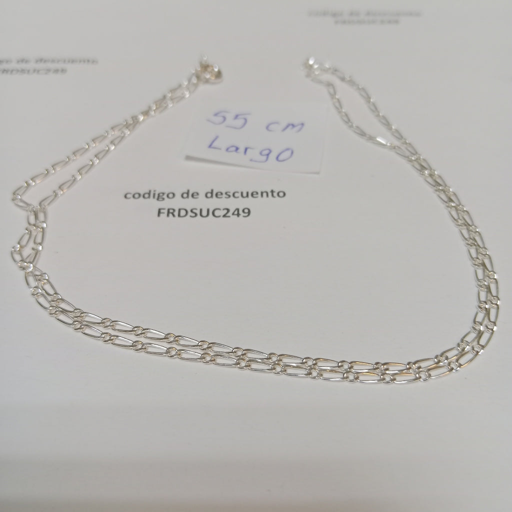 CADENA TEJIDO 1X1 PLATA .925 55 CM 3.2 GR (NUEVO)