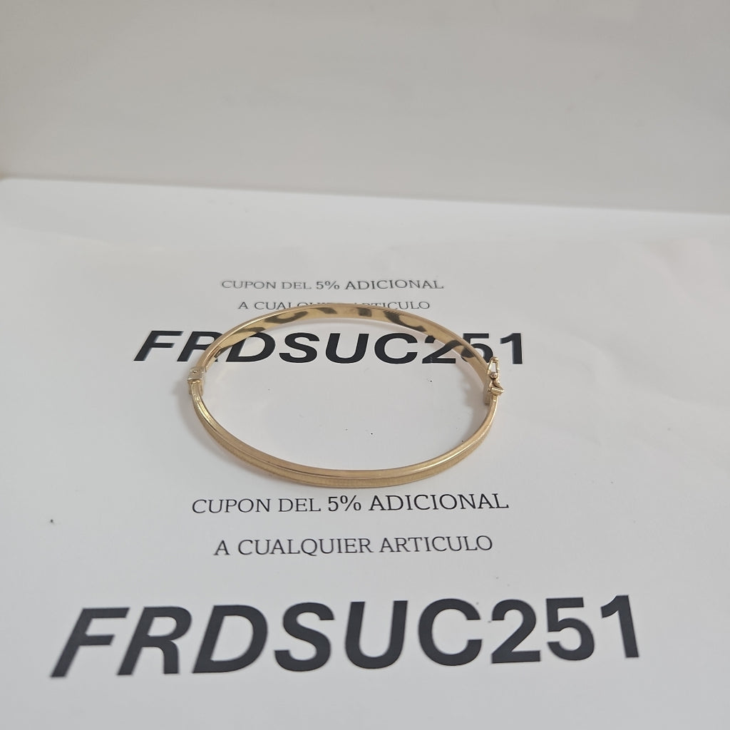 PULSERA RIGIDA ORO 14 K 3.8 GRMS (SEMINUEVO)
