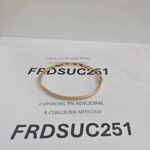 PULSERA RIGIDA ORO 14 K 3.8 GRMS (SEMINUEVO)