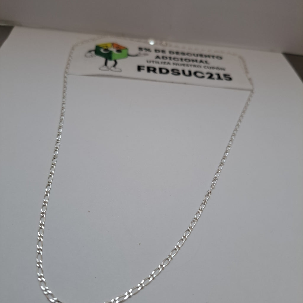 CADENA TEJIDO 1X1 PLATA .925 55 CM 3.3 GR (NUEVO)