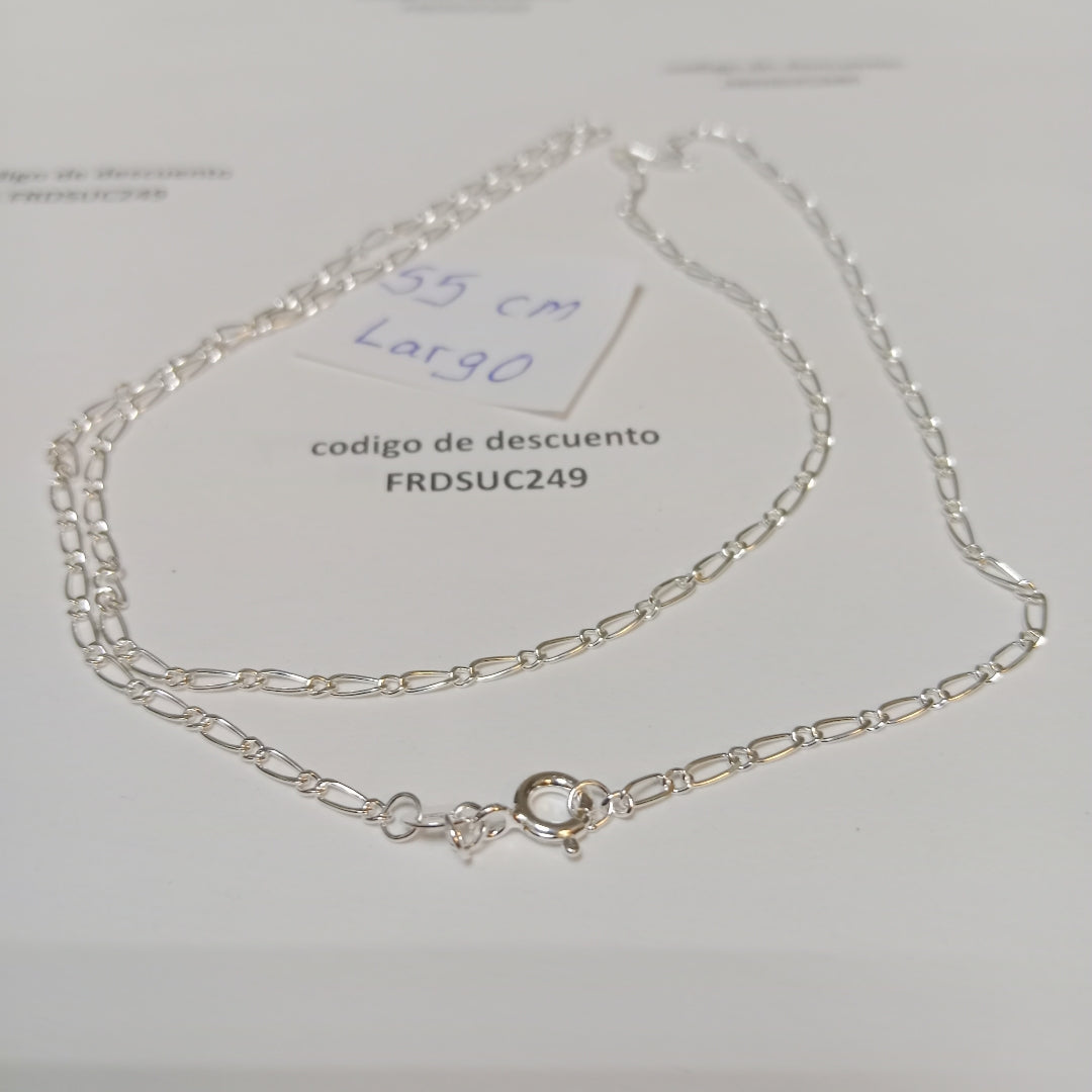CADENA TEJIDO 1X1 PLATA .925 55 CM 3.3 GR (NUEVO)