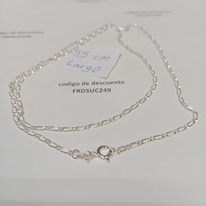 CADENA TEJIDO 1X1 PLATA .925 55 CM 3.3 GR (NUEVO)