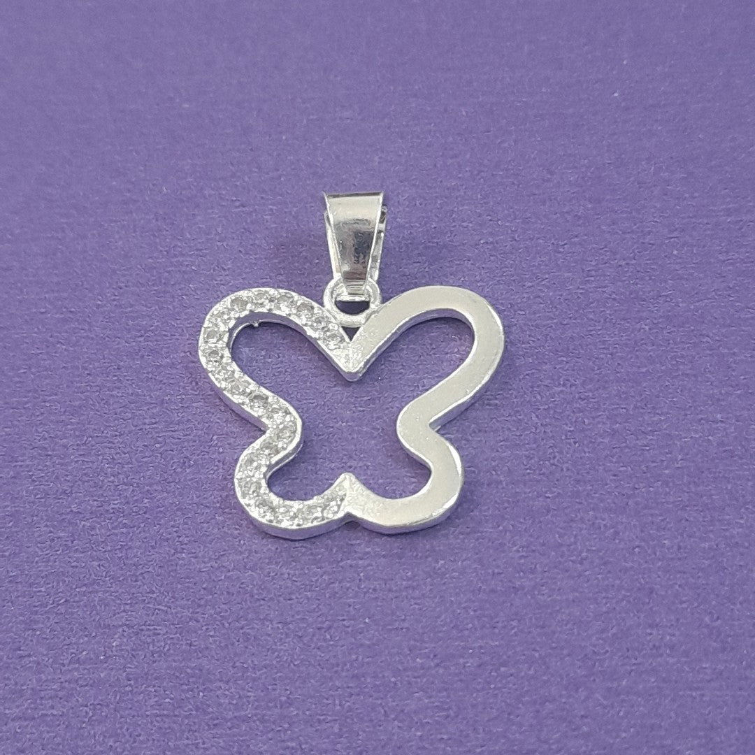 DIJE MARIPOSA C/CIRCONIAS PLATA .925 2.3 GR (NUEVO)