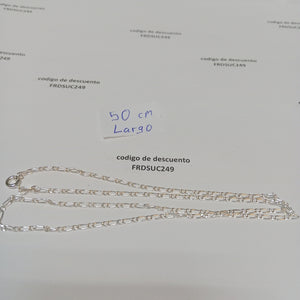 CADENA TEJIDO 1X1 PLATA .925 50 CM 3 GR (NUEVO)