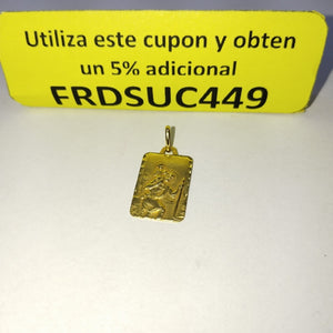 DIJE, MEDALLA RELIGIOSA ORO 18 K 1.5 GRMS (SEMINUEVO)