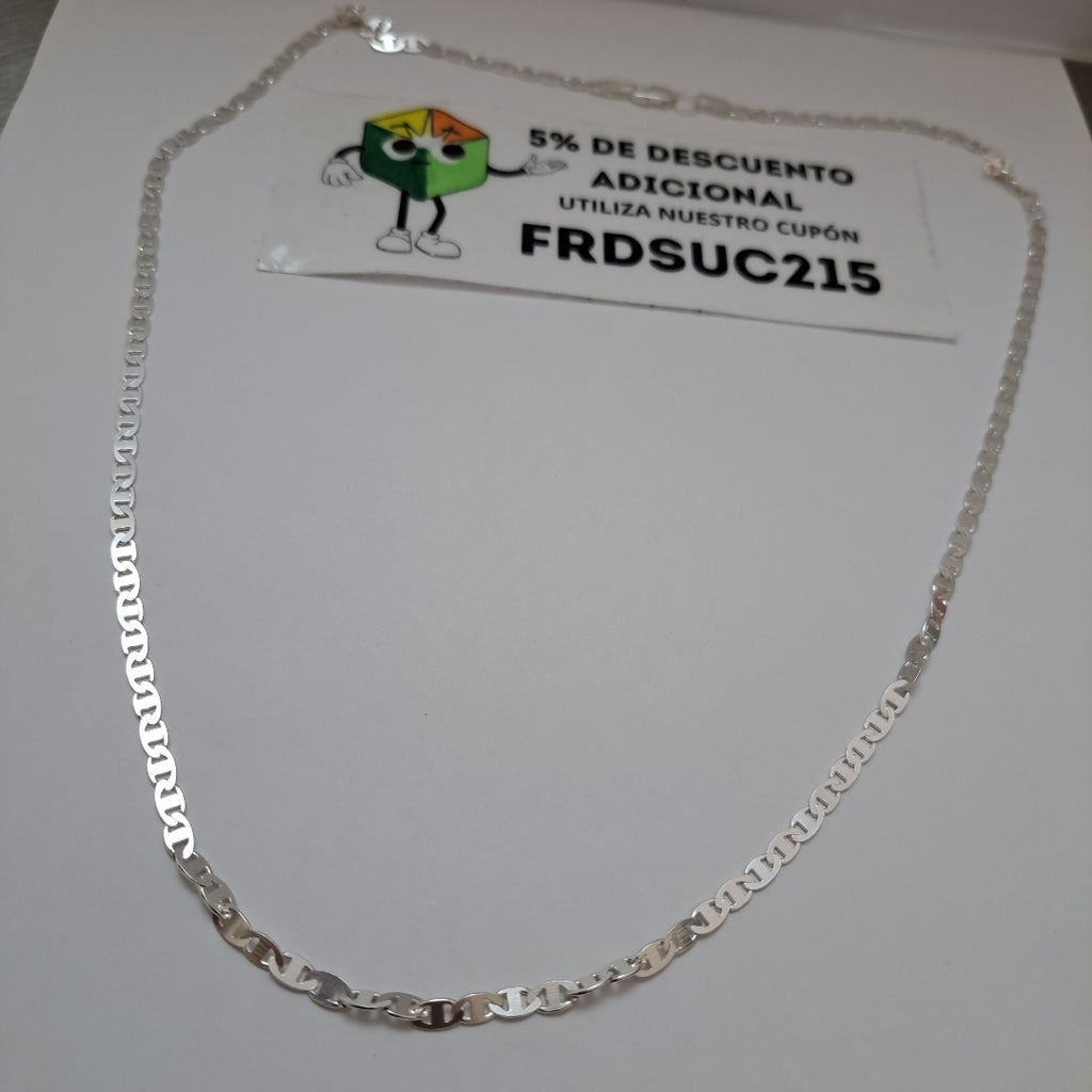 CADENA TEJIDO GUCHI PLATA .925 60 CM 9.7 GR (NUEVO)
