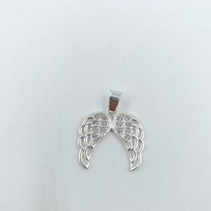 DIJE ALAS C/CIRCONIAS PLATA .925 2.4 GR (NUEVO)