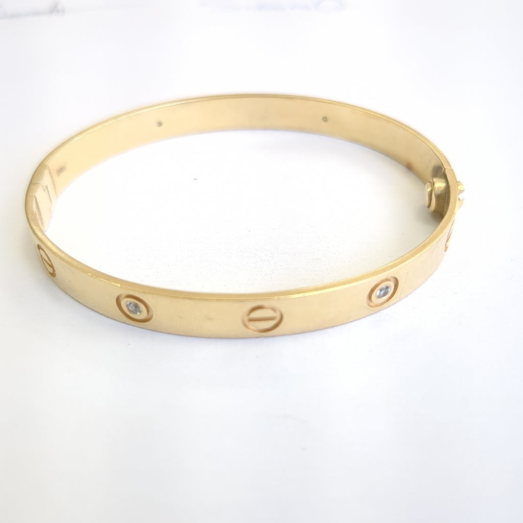 PULSERA RIGIDA ORO 14 K 20.3 GRMS (SEMINUEVO)