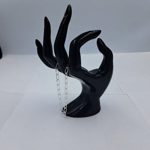 PULSERA TEJIDO ESLABONES PLATA .925 21 CM 4 GR (NUEVO)