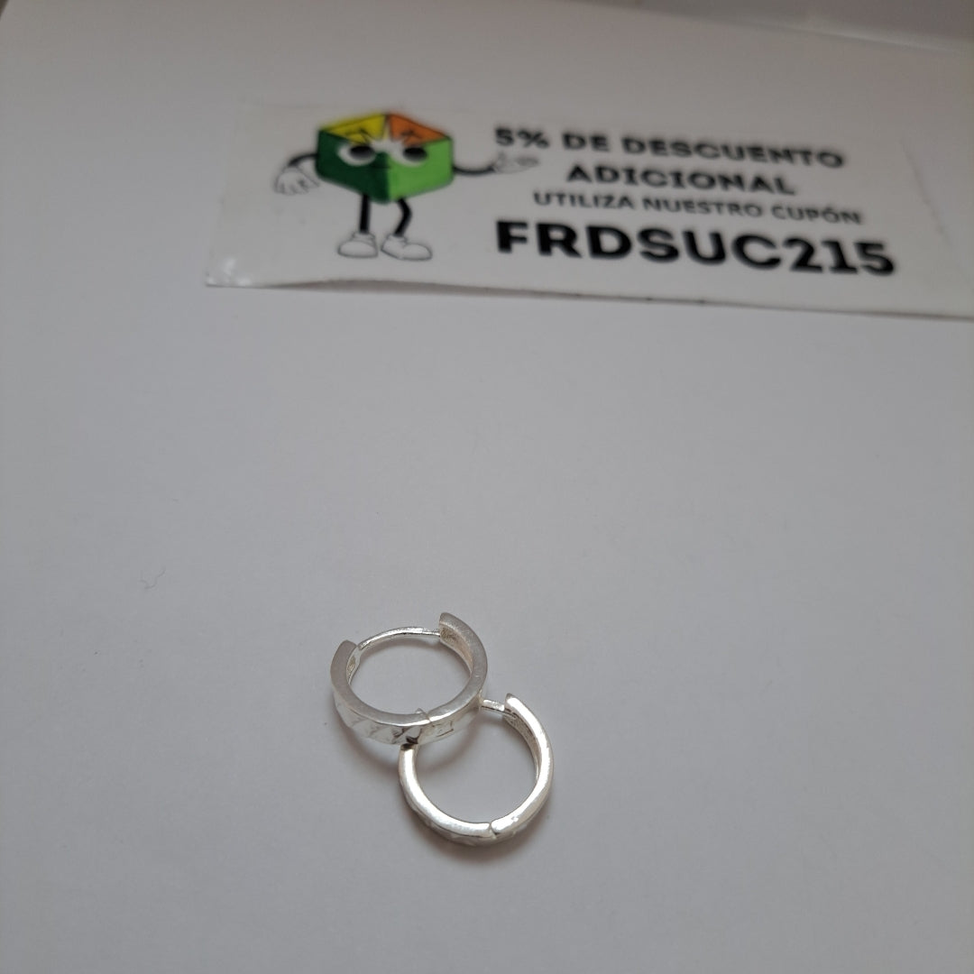 ARRACADAS LABRADAS PLATA .925 3.4 GR (NUEVO)