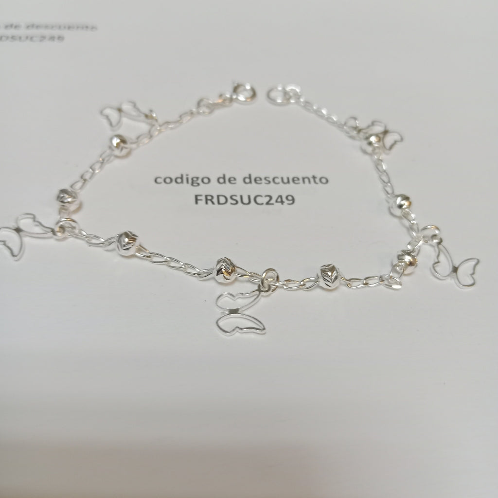 PULSERA TEJIDO ESPECIAL PLATA .925 18 CM 2.9 GR (NUEVO)