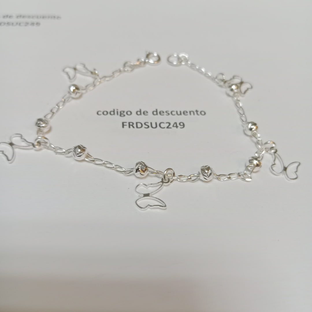 PULSERA TEJIDO ESPECIAL PLATA .925 18 CM 2.9 GR (NUEVO)