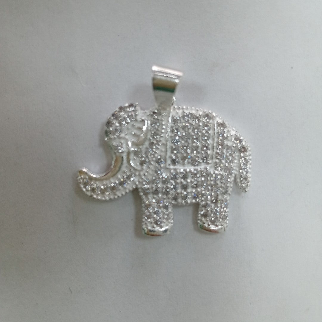 DIJE ELEFANTE C/CIRCONIAS PLATA .925 5.3 GR (NUEVO)