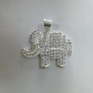DIJE ELEFANTE C/CIRCONIAS PLATA .925 5.3 GR (NUEVO)