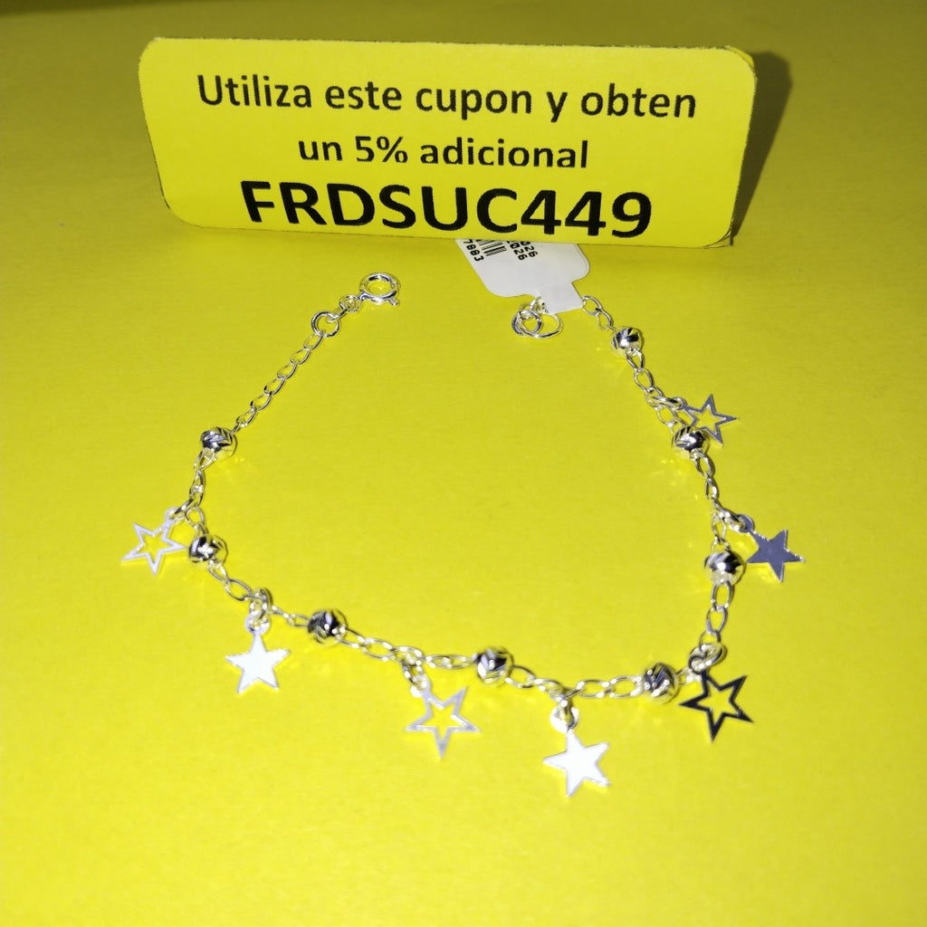 PULSERA TEJIDO ESPECIAL PLATA .925 18 CM 3.1 GR (NUEVO)