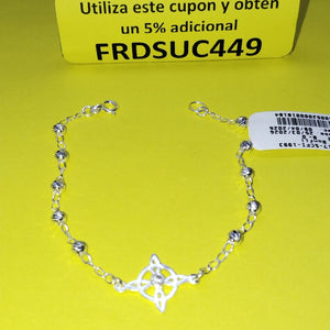 PULSERA TEJIDO ESPECIAL PLATA .925 18 CM 2.9 GR (NUEVO)
