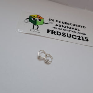 ARRACADAS C/CIRCONIAS PLATA .925 1.9 GR (NUEVO)