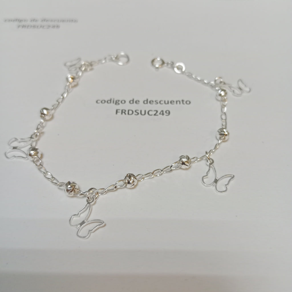PULSERA TEJIDO ESPECIAL PLATA .925 18 CM 2.8 GR (NUEVO)