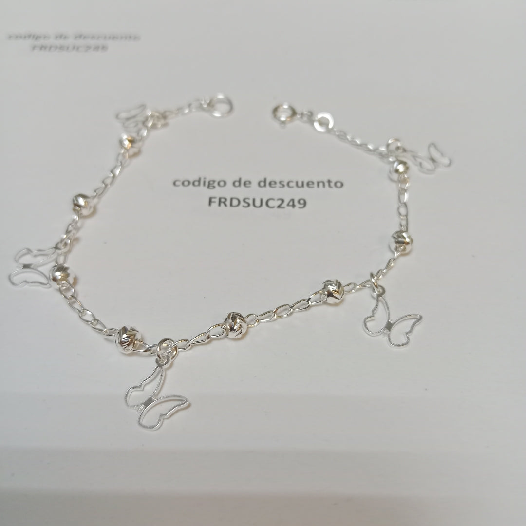 PULSERA TEJIDO ESPECIAL PLATA .925 18 CM 2.8 GR (NUEVO)