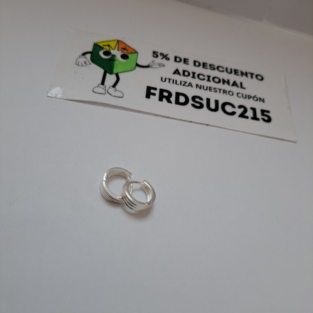 ARRACADAS PLATA .925 2.8 GR (NUEVO)
