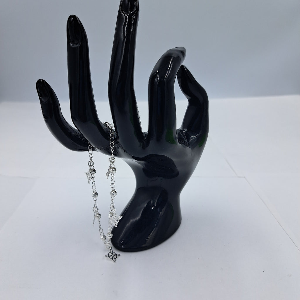 PULSERA TEJIDO ESPECIAL PLATA .925 18 CM 3.2 GR (NUEVO)
