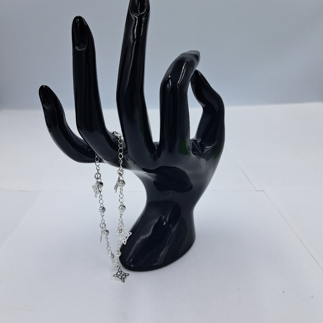 PULSERA TEJIDO ESPECIAL PLATA .925 18 CM 3.2 GR (NUEVO)