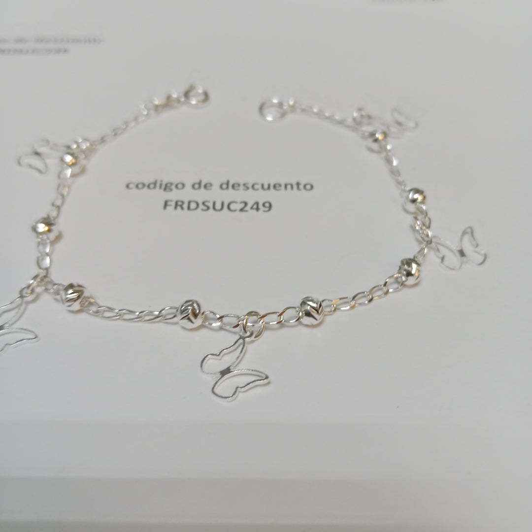 PULSERA TEJIDO ESPECIAL PLATA .925 18 CM 2.9 GR (NUEVO)