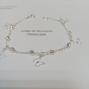 PULSERA TEJIDO ESPECIAL PLATA .925 18 CM 2.9 GR (NUEVO)