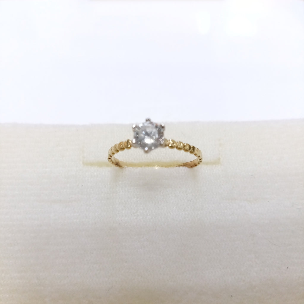 SOLITARIO ORO 14 K 1 GRMS (SEMINUEVO)