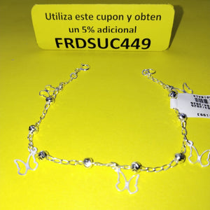 PULSERA TEJIDO ESPECIAL PLATA .925 18 CM 2.9 GR (NUEVO)